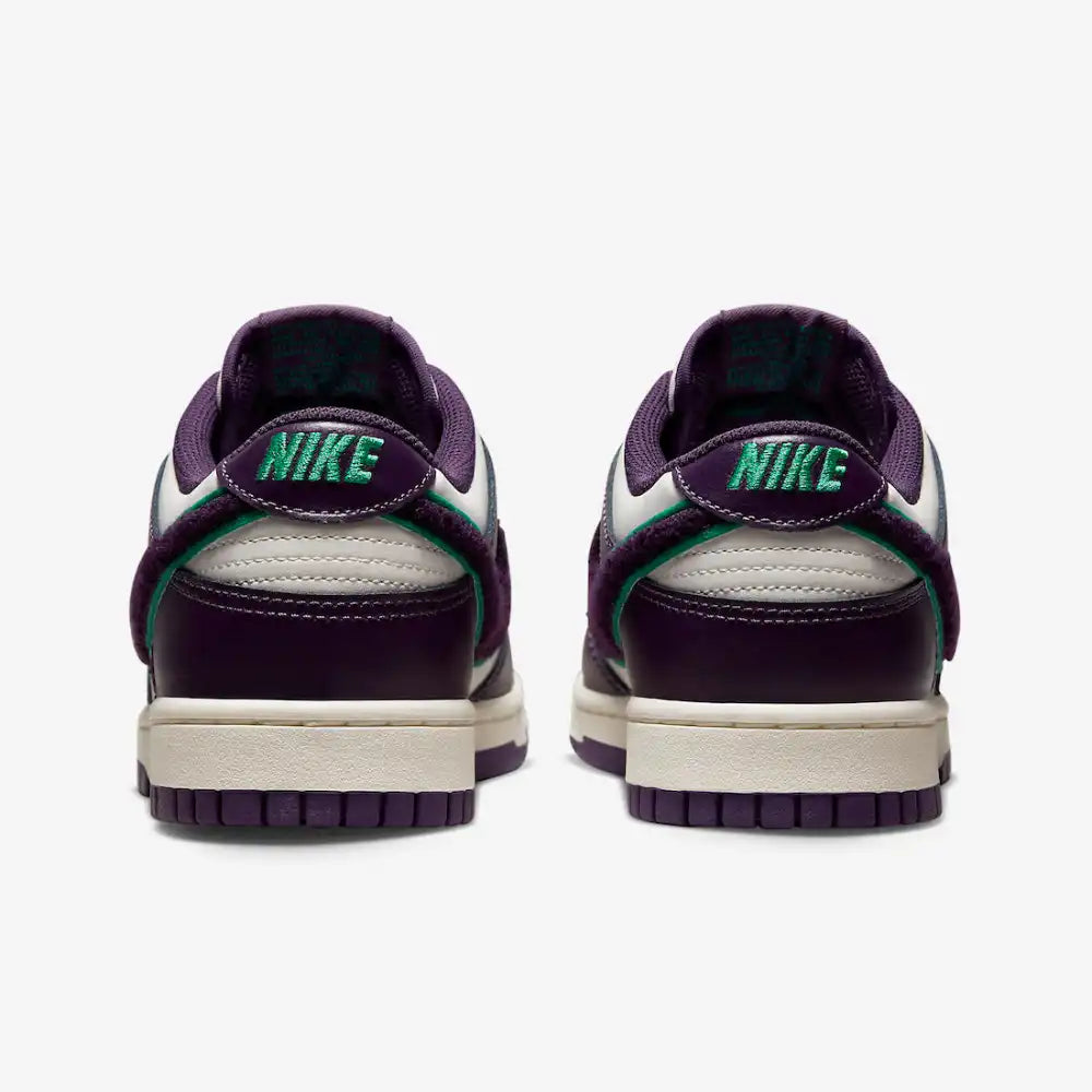 Nike Dunk Low Swoosh Chenille Off White Purple Deep
