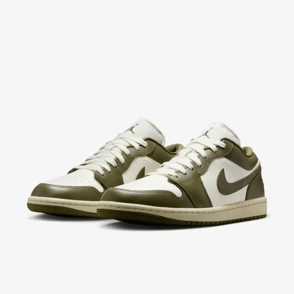 Air Jordan 1 Low Sail Coconut Milk Medium Olive