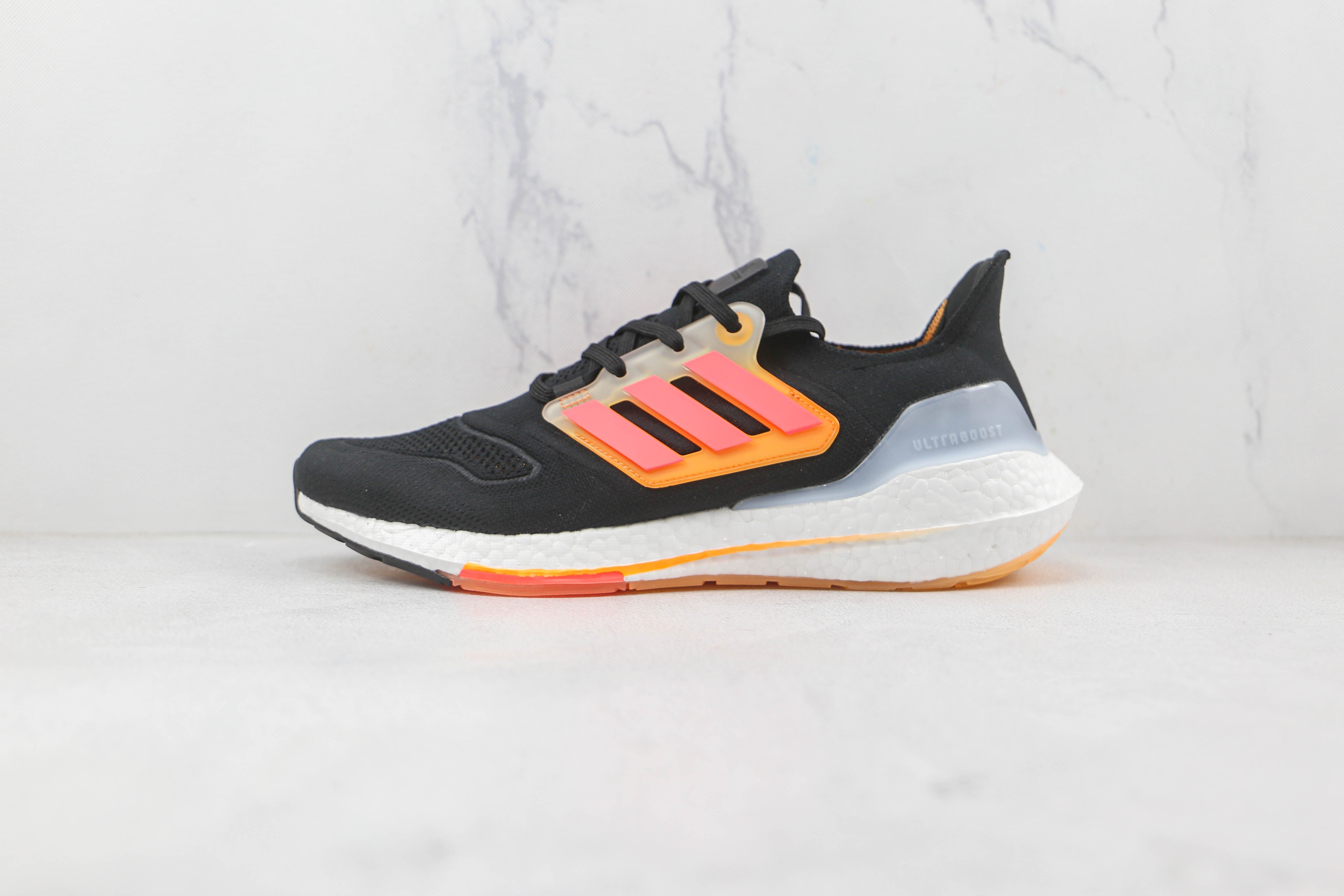 Adidas Ultra Boost 22 Black Turbo Flash Orange