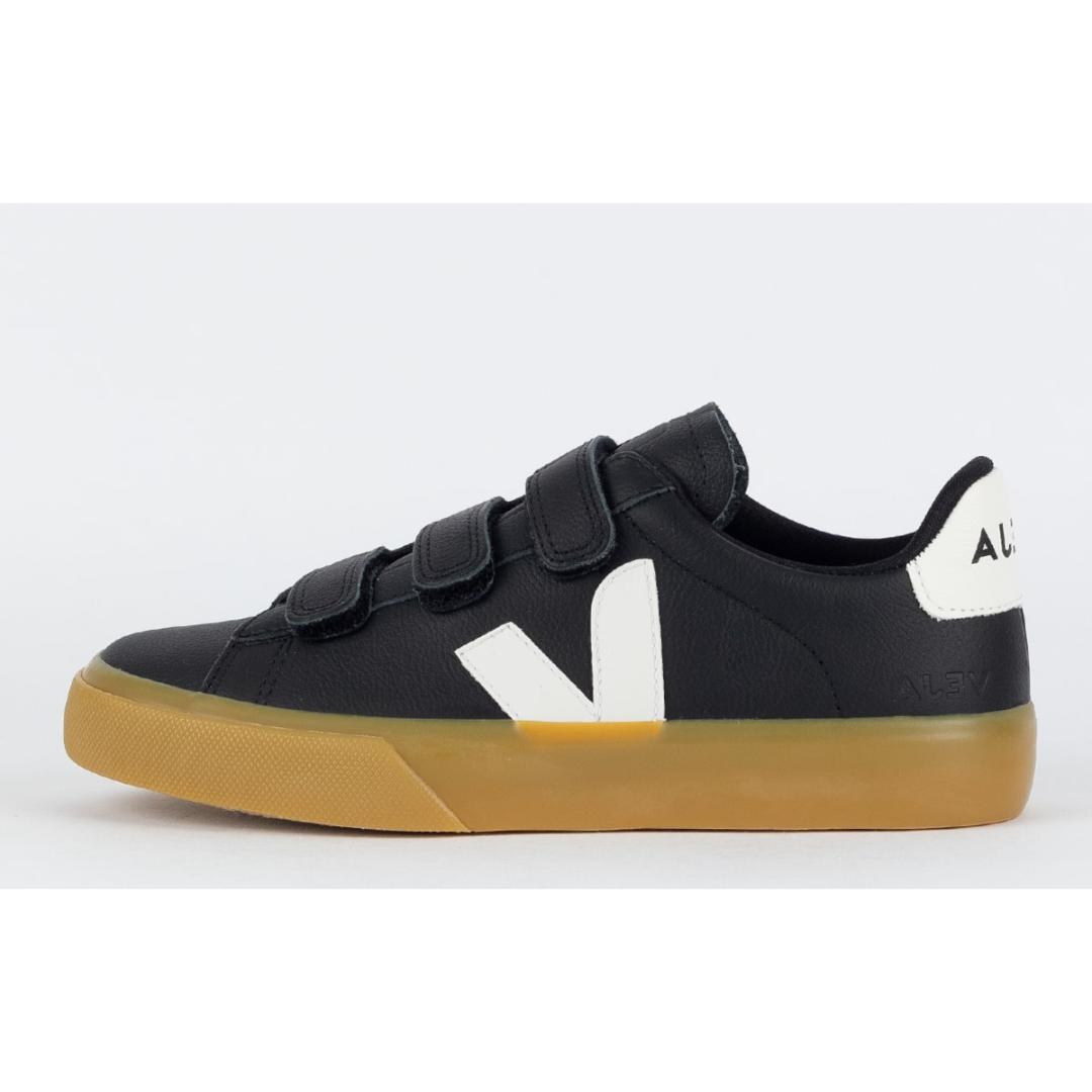 Veja Recife Logo Chromefree Leather Platine White