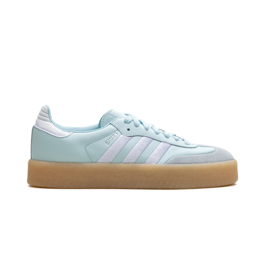 Adidas Sambae Light Blue Silver Metallic And Gum