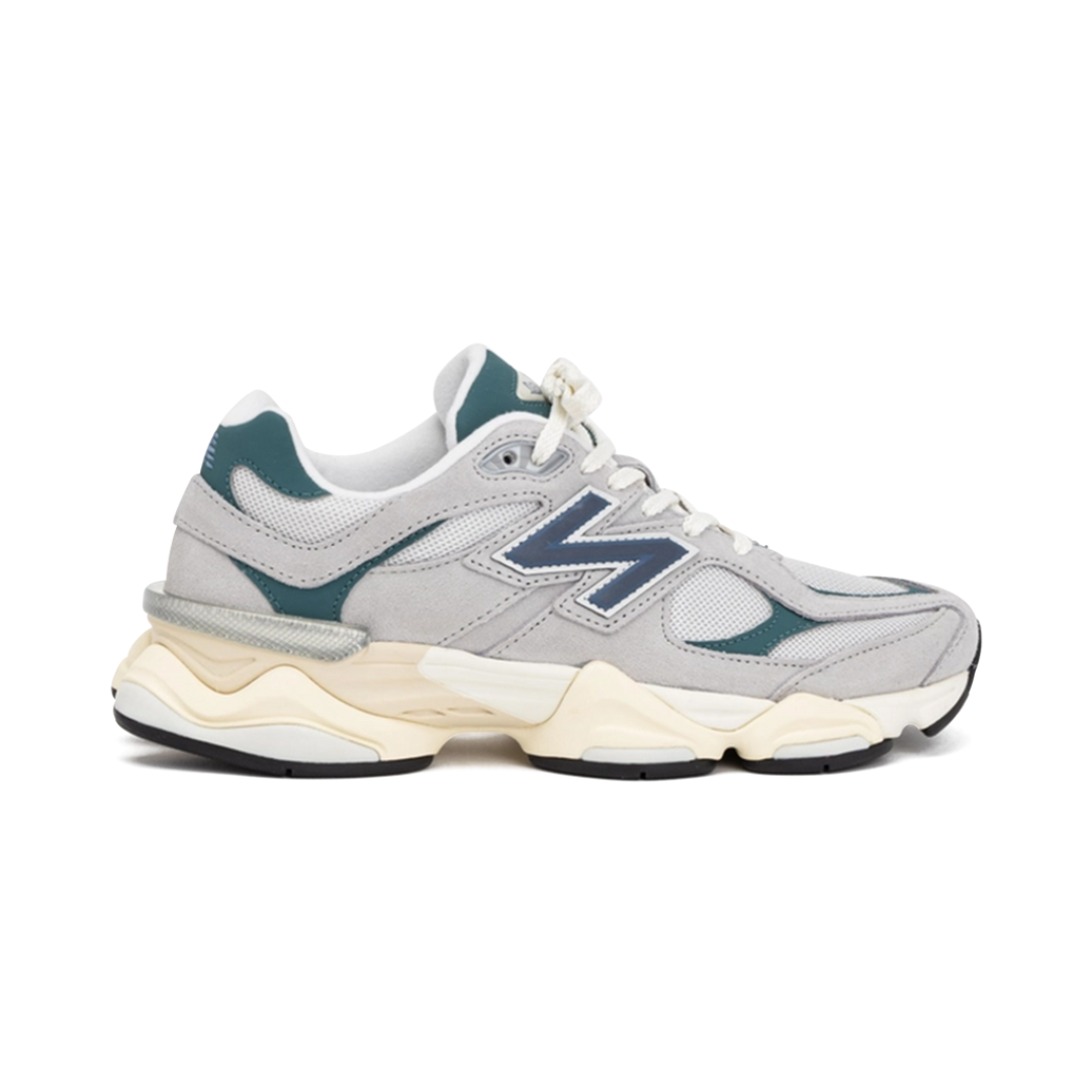 New Balance 9060 Grey Concrete Blue Indigo Vintage And Green Spruce