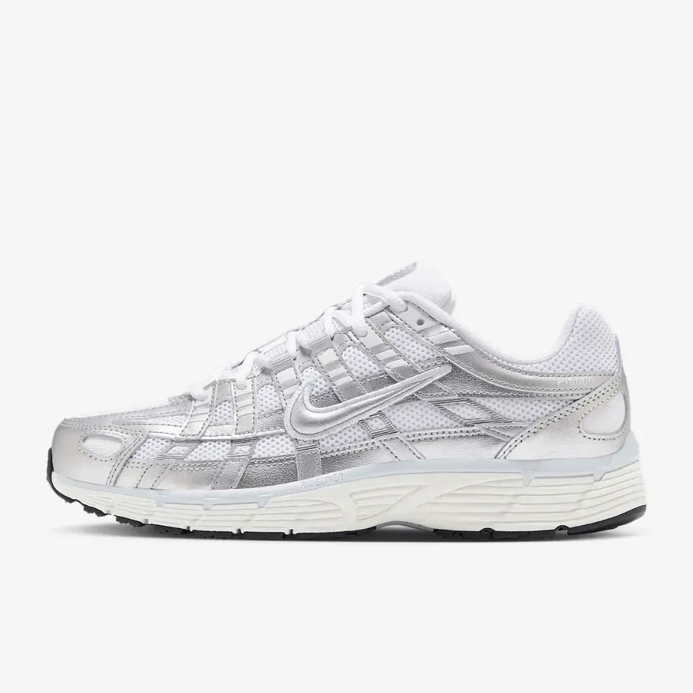Nike P 6000 White Blue Tint Sail Metallic Silver