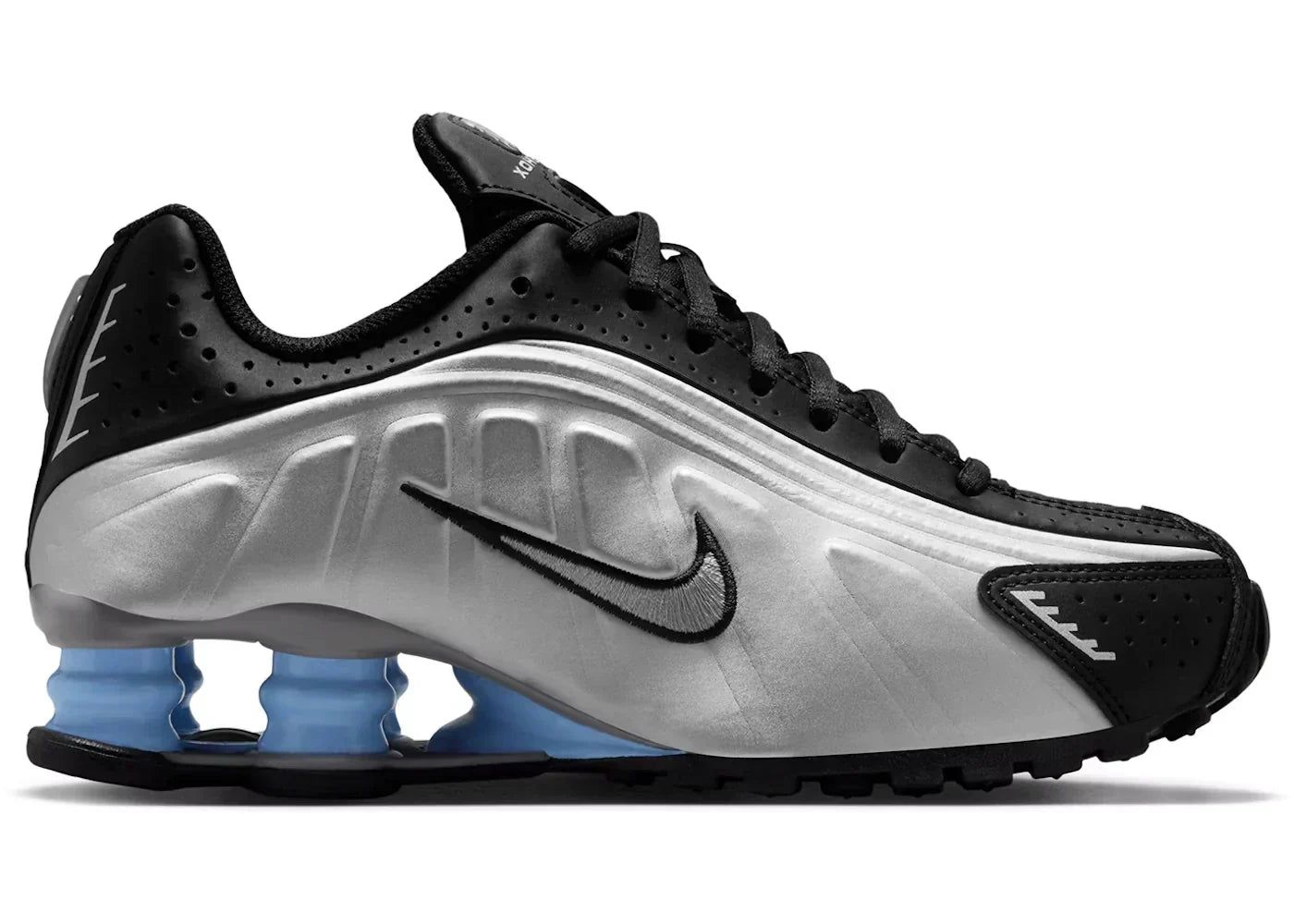 Nike Shox R4 Black Metallic Silver