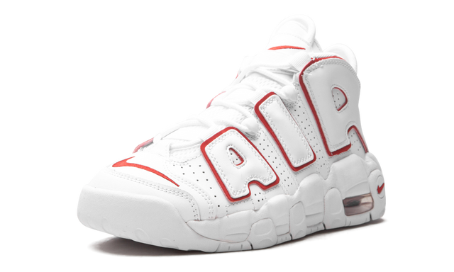 Nike Air More Uptempo White University Red Contour