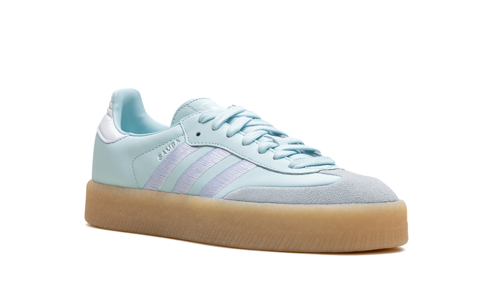 Adidas Sambae Light Blue Silver Metallic And Gum