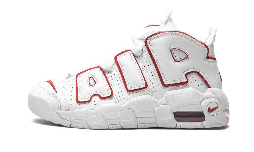Nike Air More Uptempo White University Red Contour