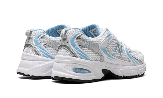 New Balance 530 White Silver Navy