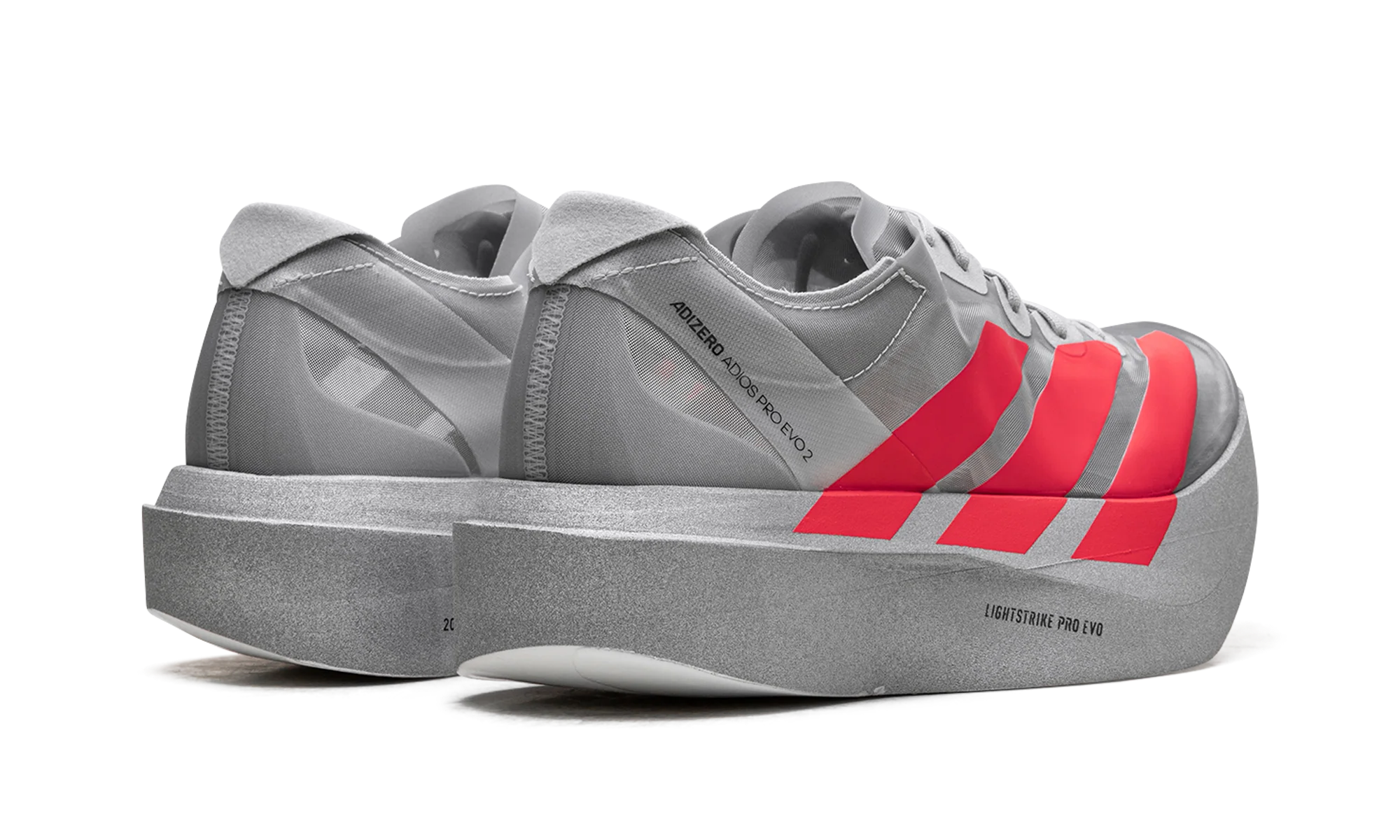 Adidas Adizero Adios Pro Evo 2 Metallic Silver Red Lucid Grey
