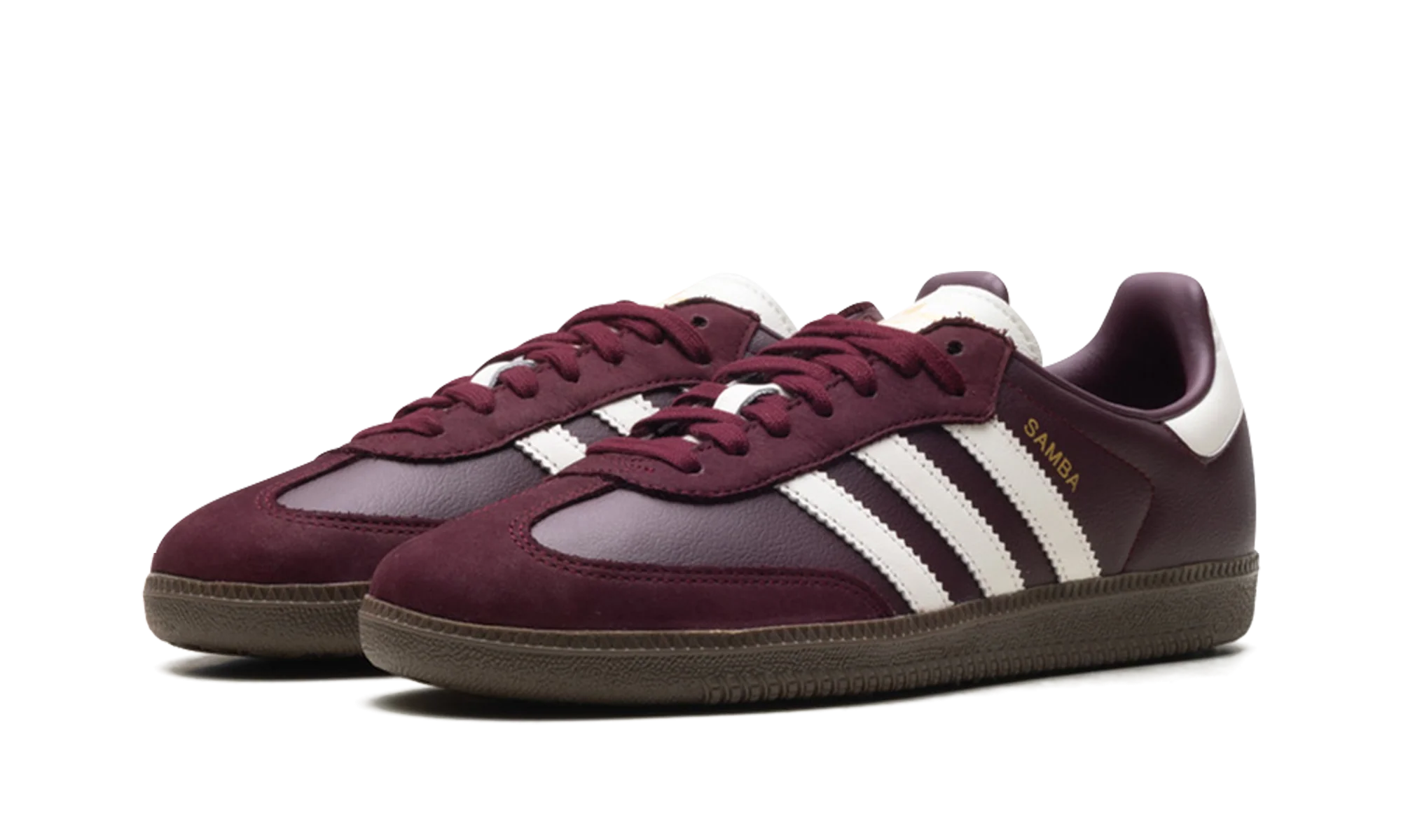 Adidas Samba OG WMNS Burgundy Off White Gum