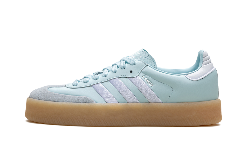 Adidas Sambae Light Blue Silver Metallic And Gum