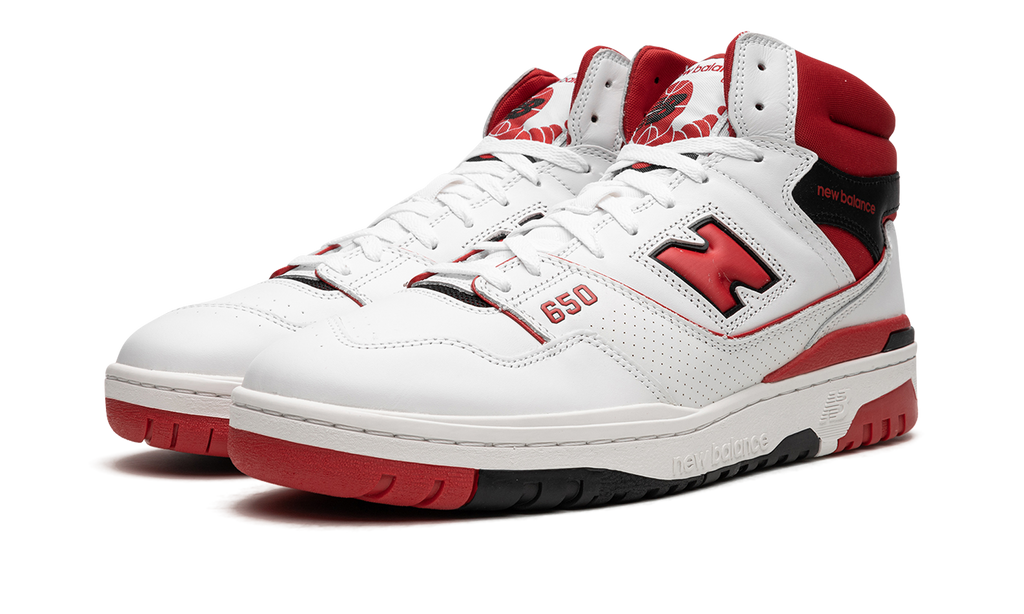 New Balance 650 White Red