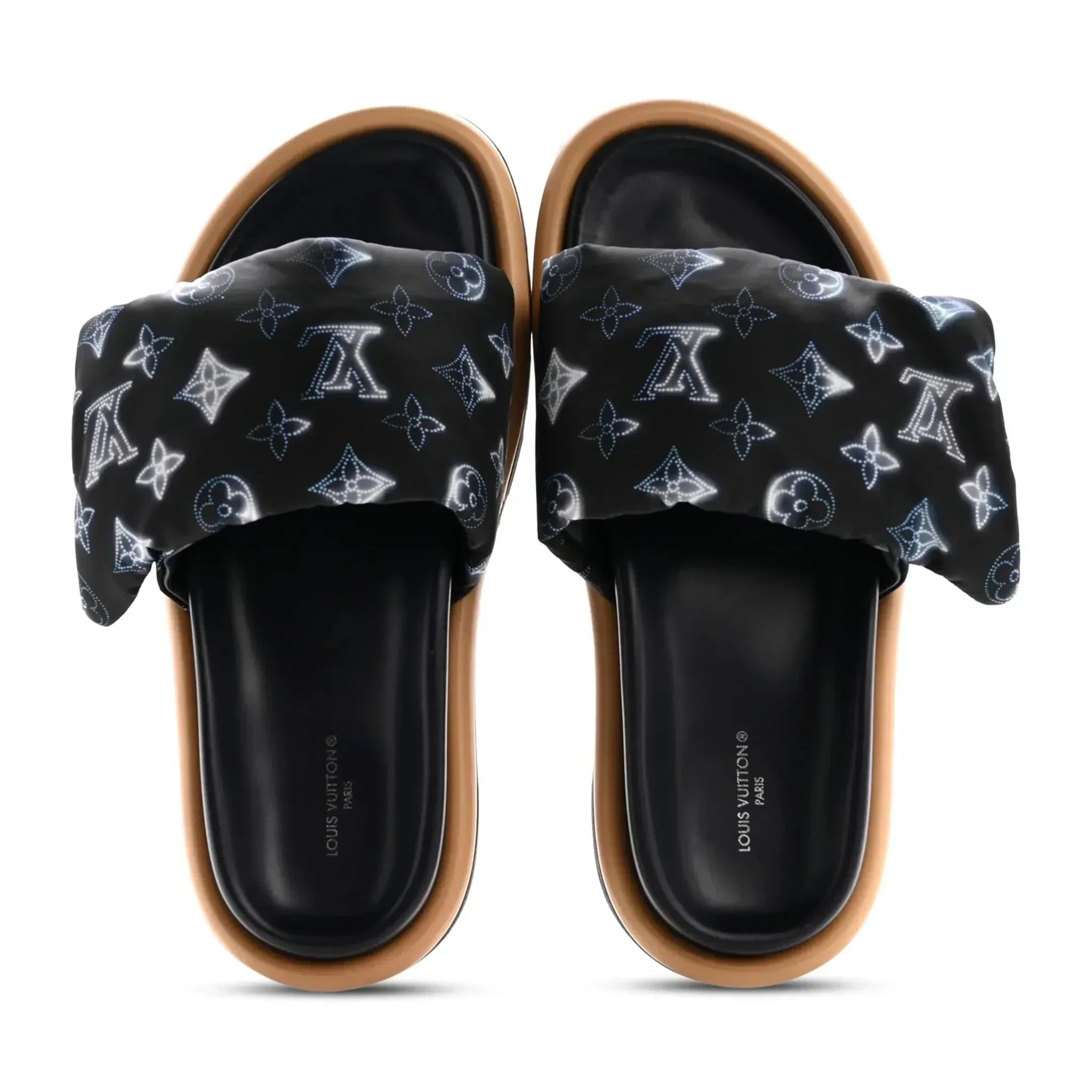 Louis Vuitton Pool Pillow Monogram Navy Slides