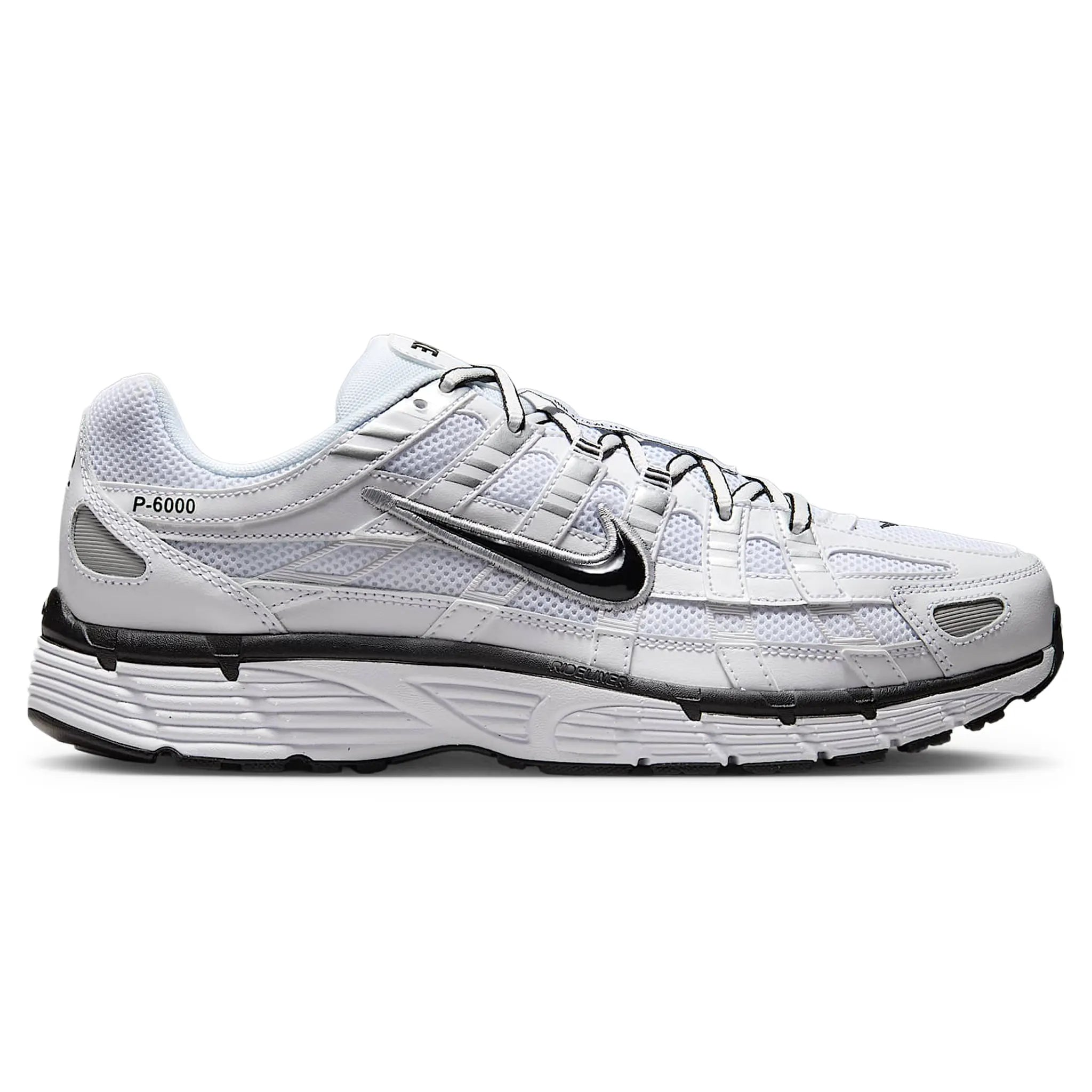 Nike P 6000 White Metallic Silver Black