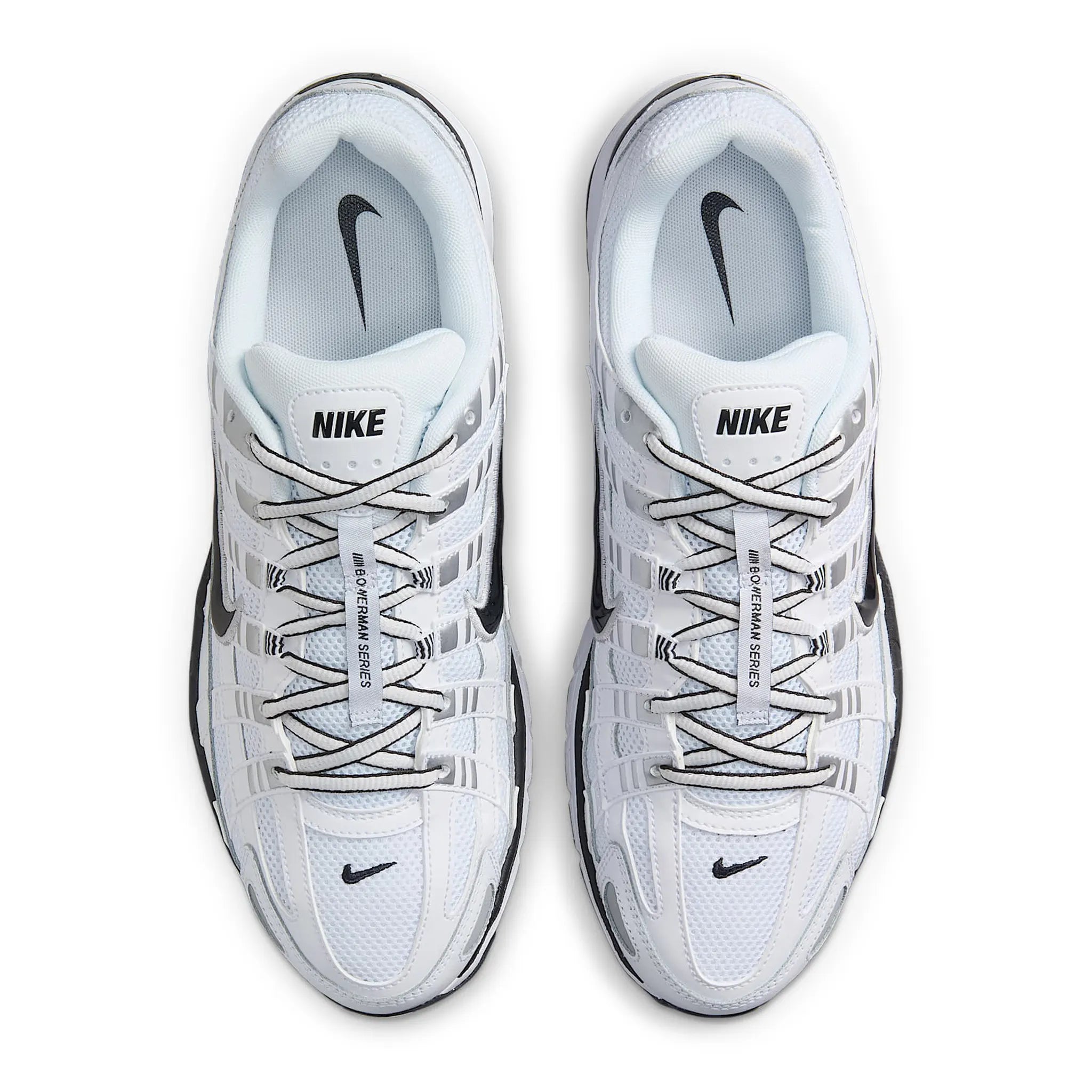 Nike P 6000 White Metallic Silver Black