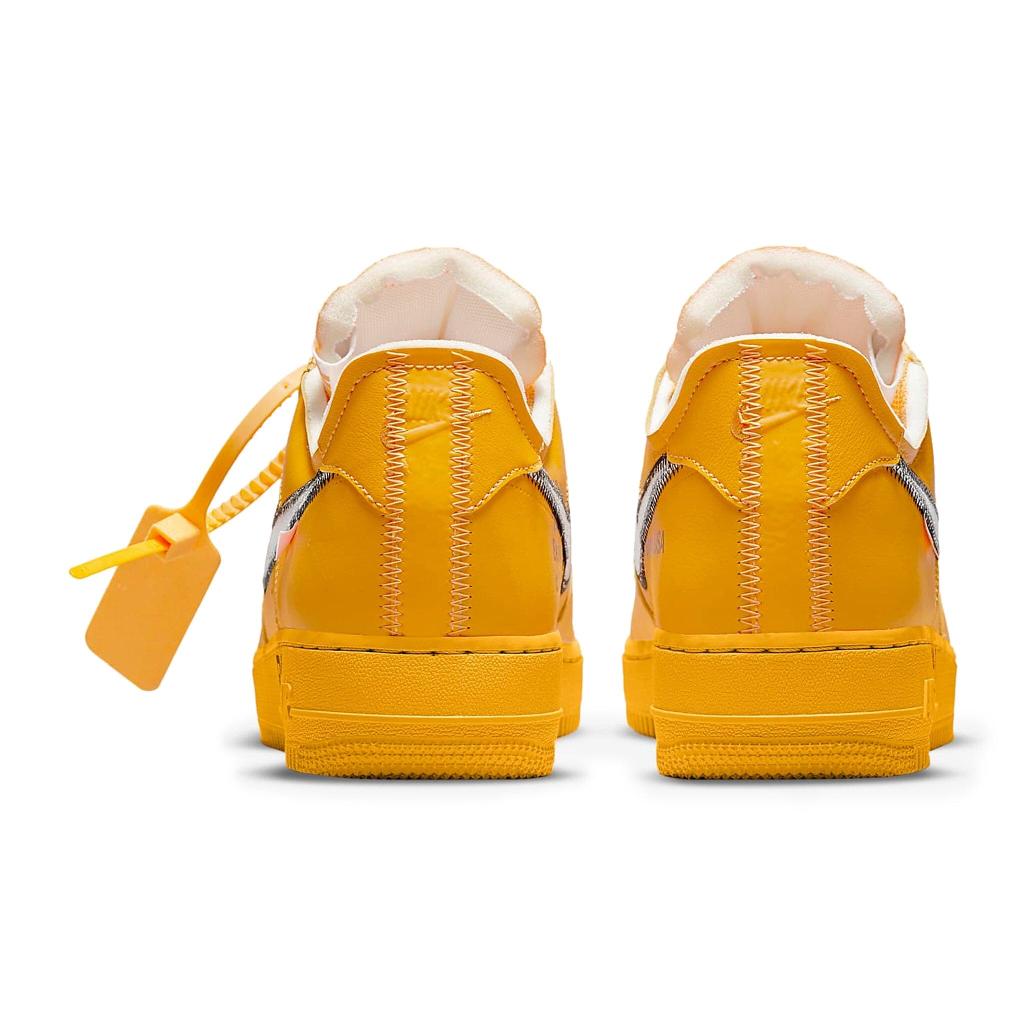 Nike X Off White Air Force 1 Low Ica University Gold