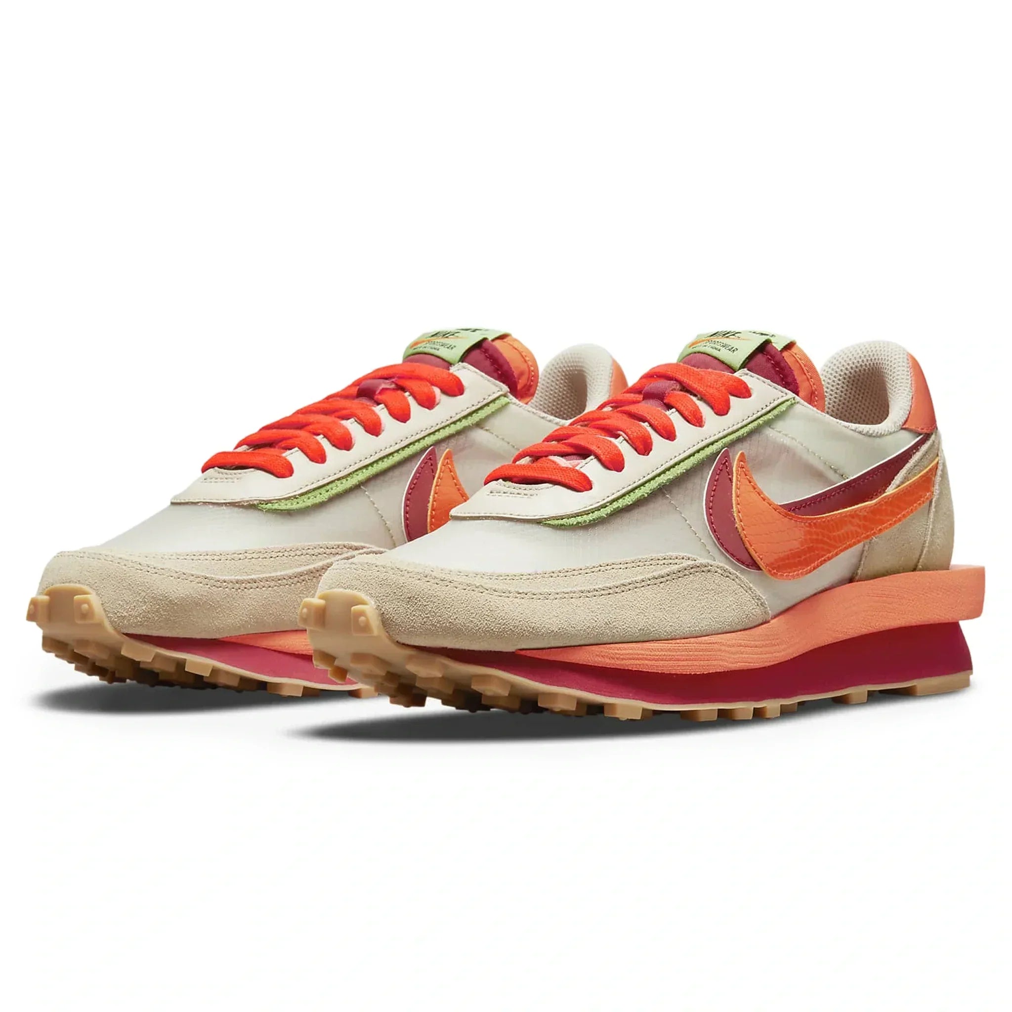 Nike X Sacai Ld Waffle Clot Net Orange Blaze
