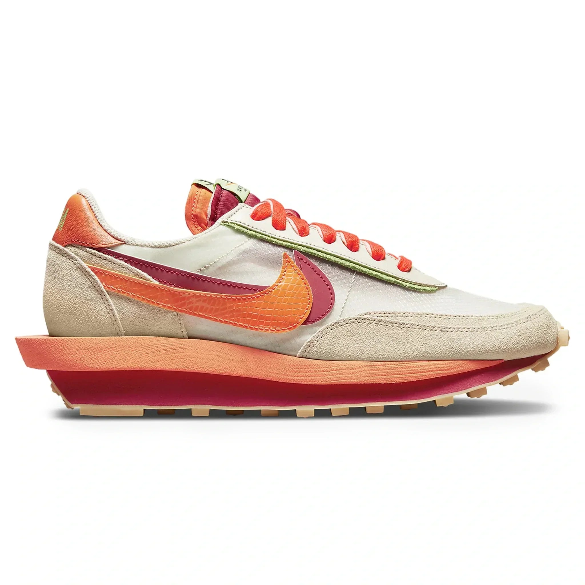 Nike X Sacai Ld Waffle Clot Net Orange Blaze