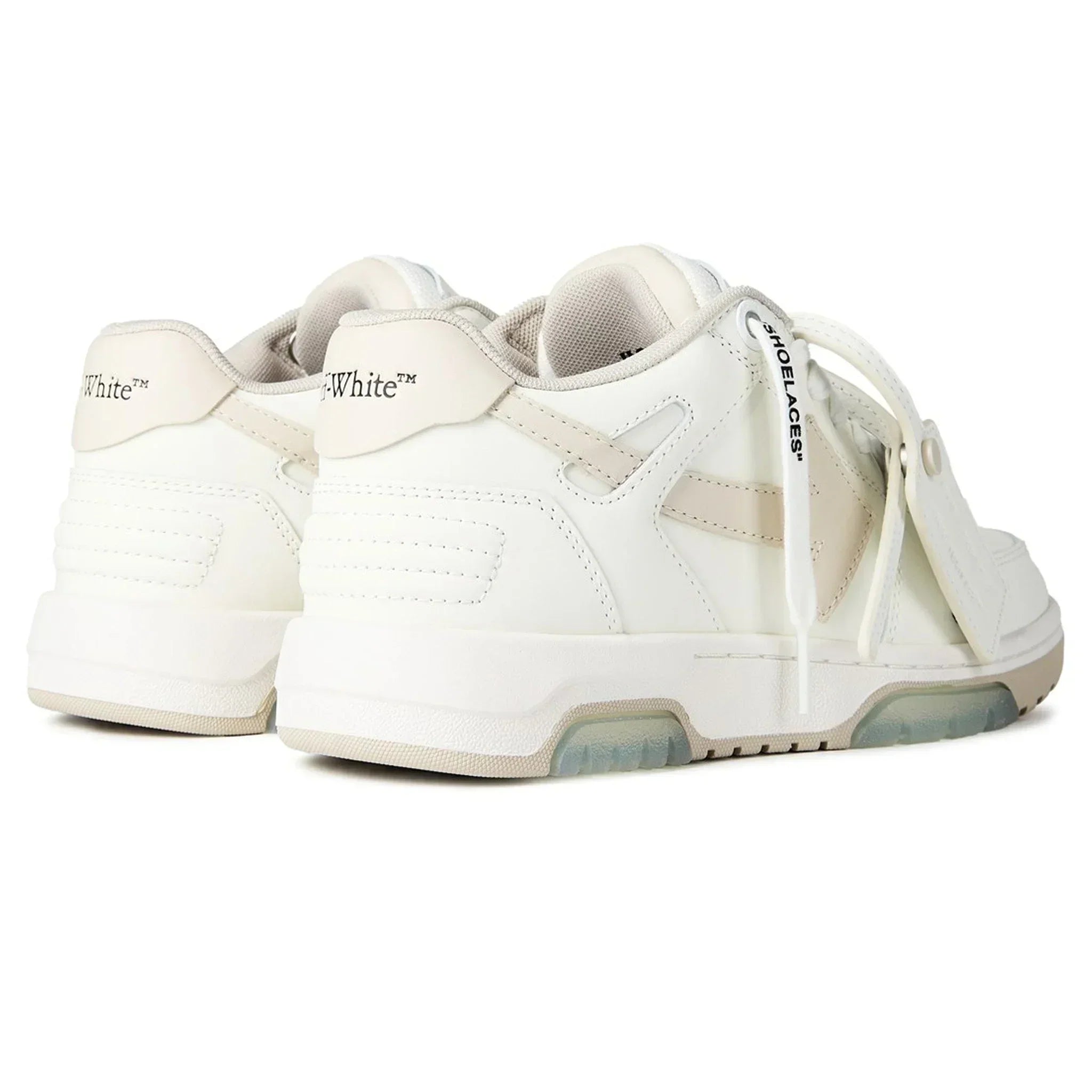 Off White Out Of Office White Beige Sneakers