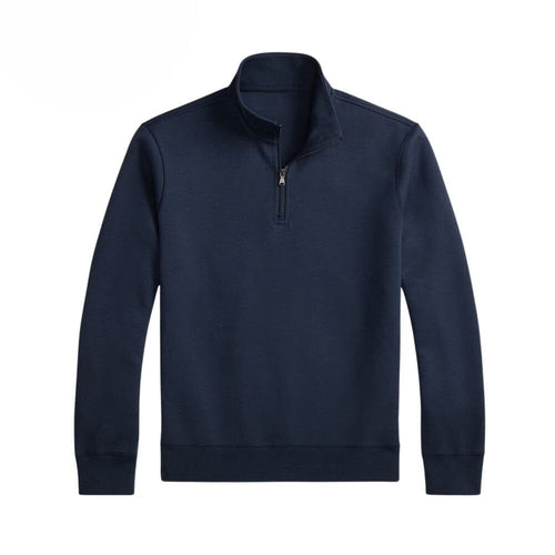 Double-Knit Mockneck Pullover
