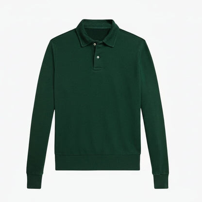 Loopback Fleece Collared Sweatshirt