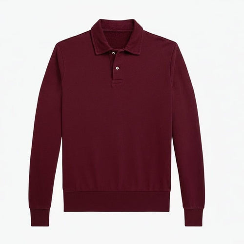 Loopback Fleece Collared Sweatshirt