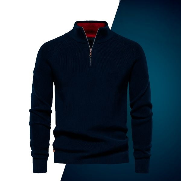 Pull Col Zippé