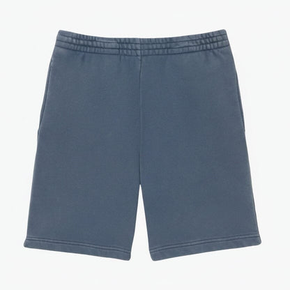 Washed Effect Cotton Fleece Shorts
