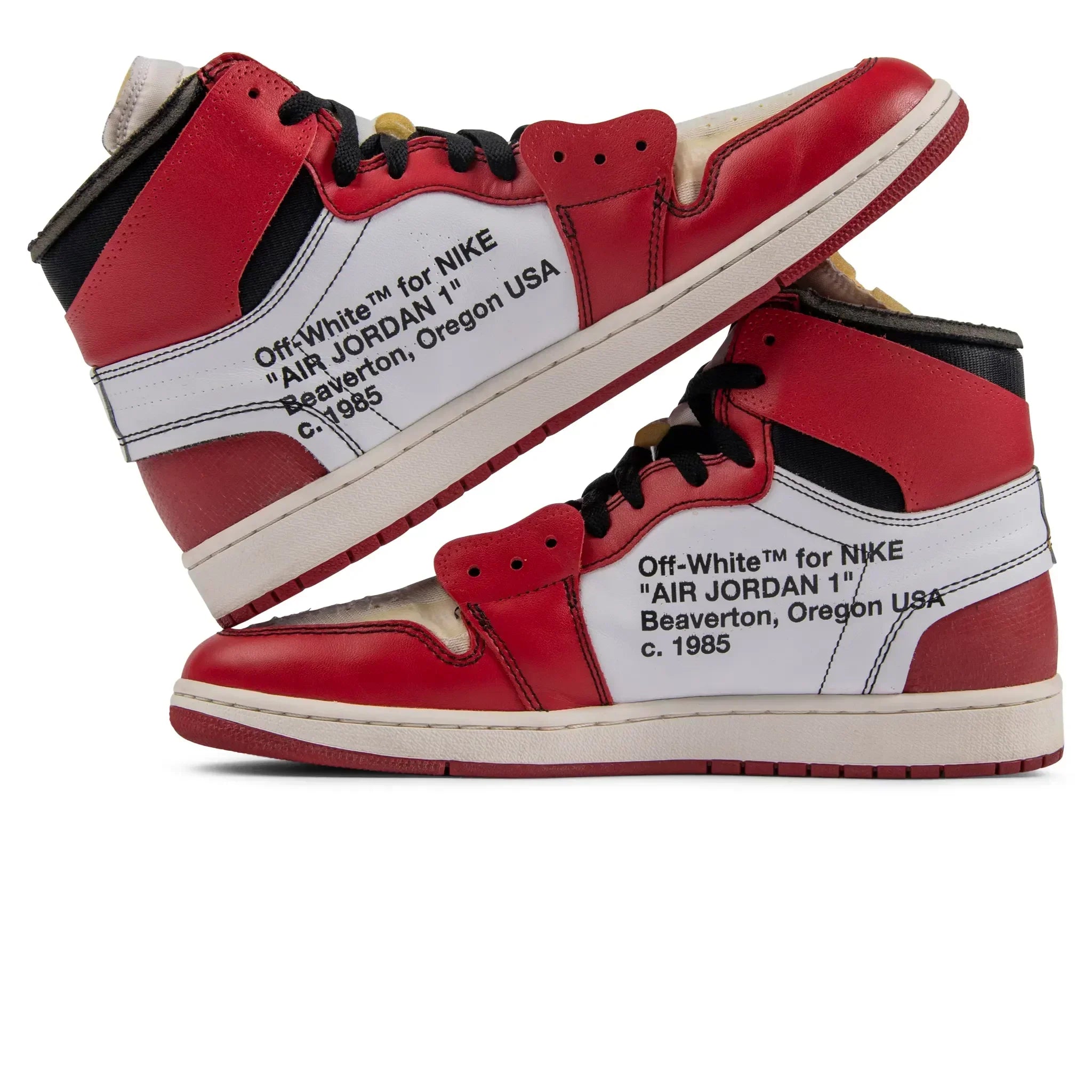 Preloved Air Jordan 1 X Off White 1 Retro High OG Chicago