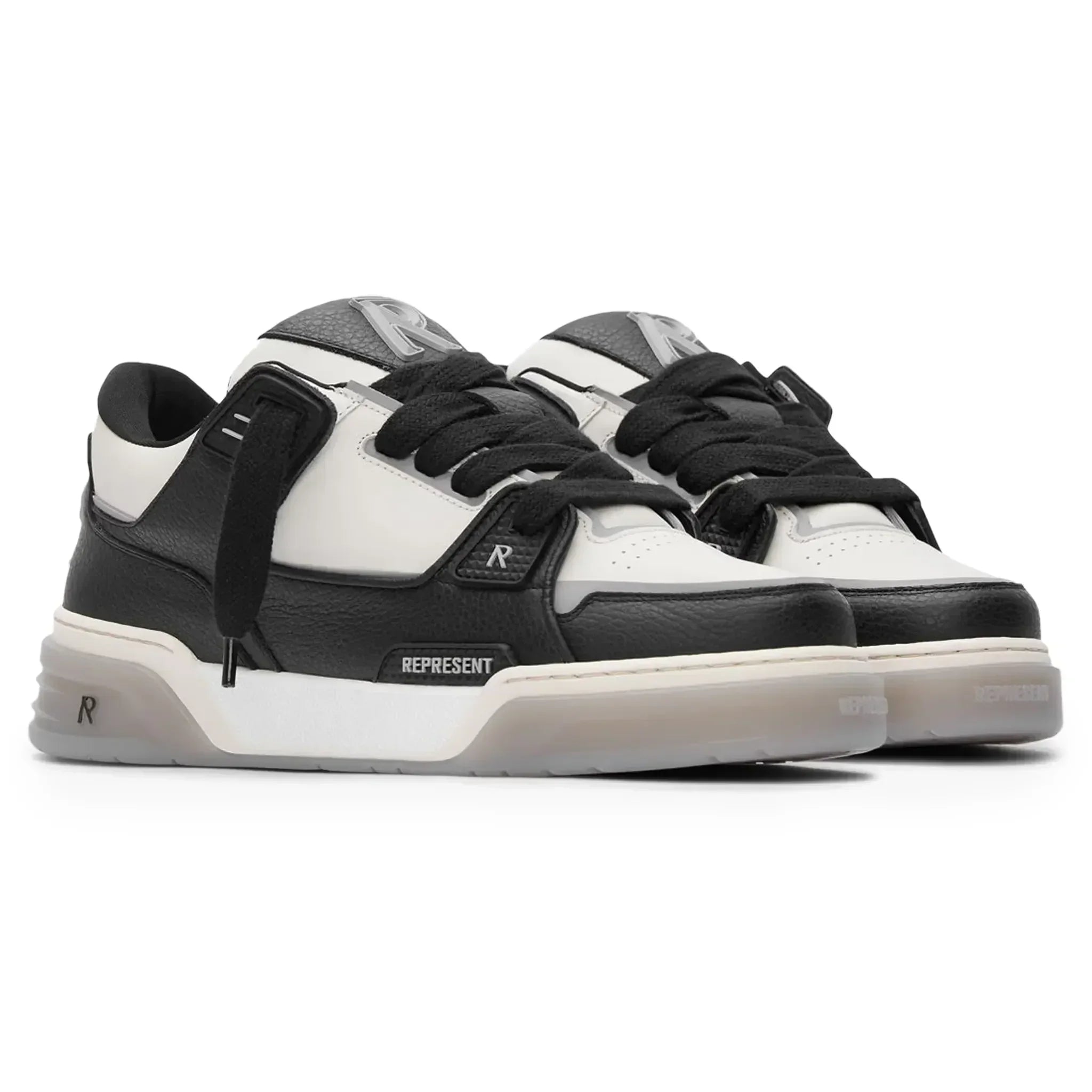Represent Studio Black Vintage White Sneaker