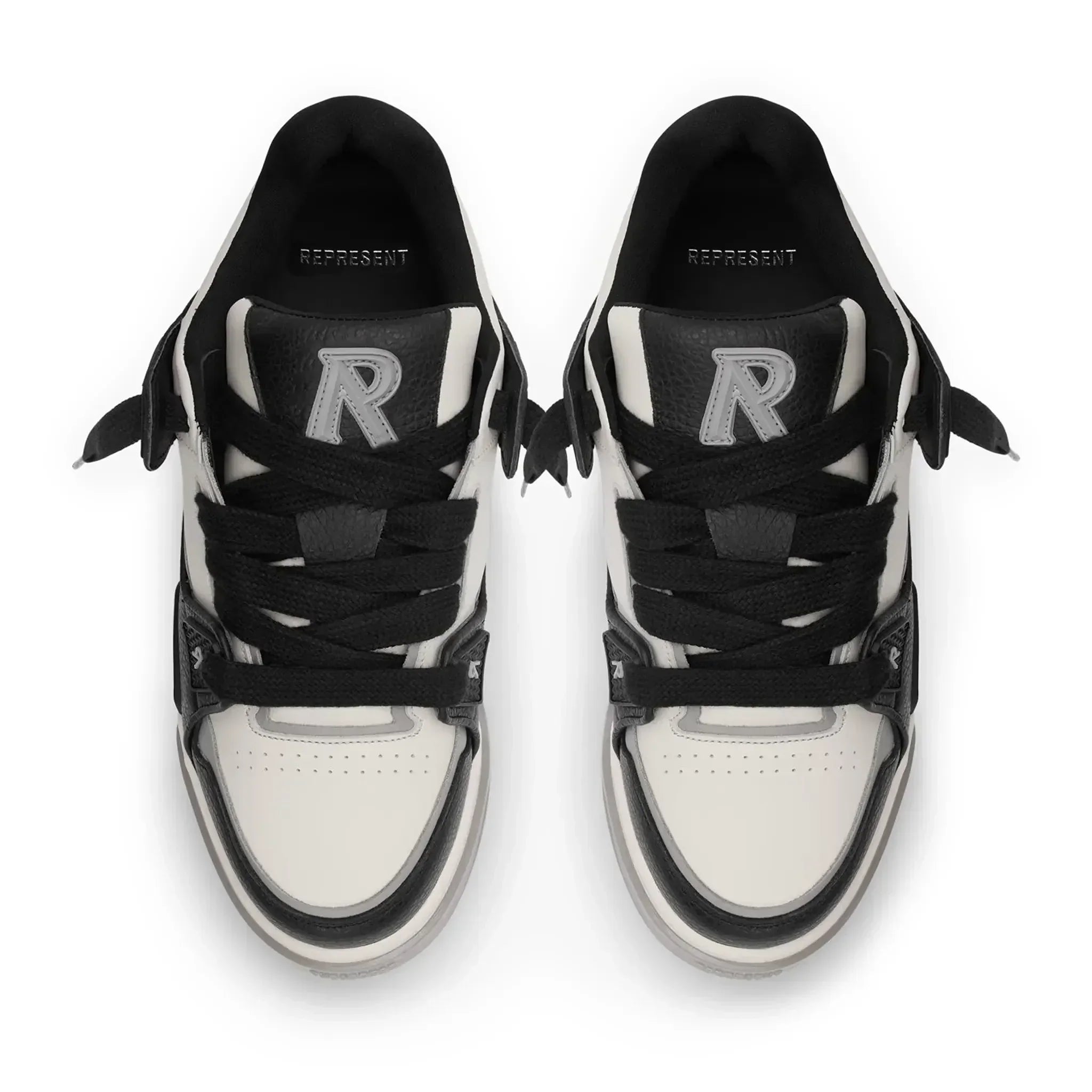 Represent Studio Black Vintage White Sneaker