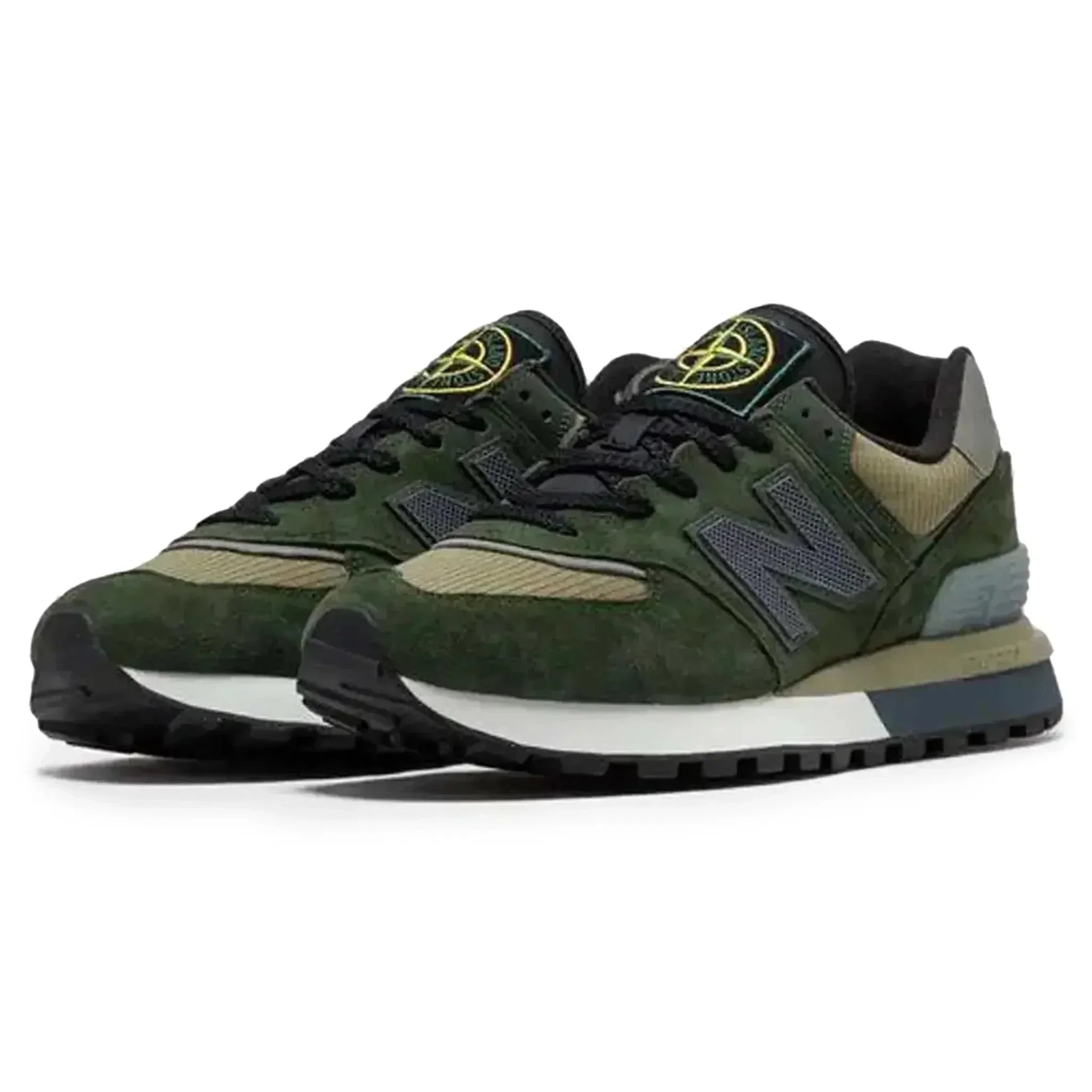 Stone Island X New Balance 574 Legacy Dark Green