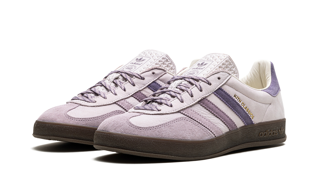 Adidas Gazelle Indoor Kith Classics Program Grey Ash And Purple