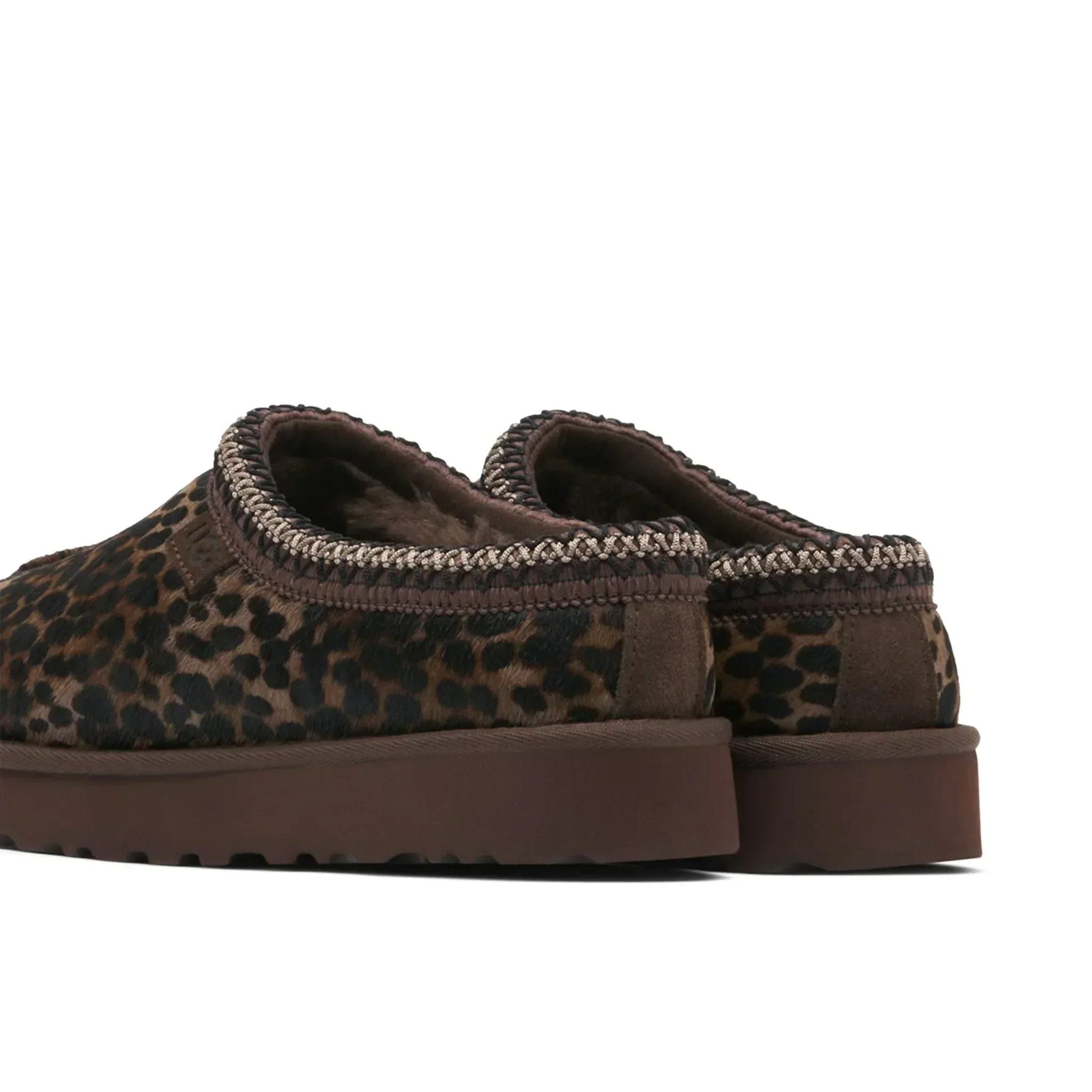 Ugg Tasman Caspian Burnt Cedar Cheetah Slippers