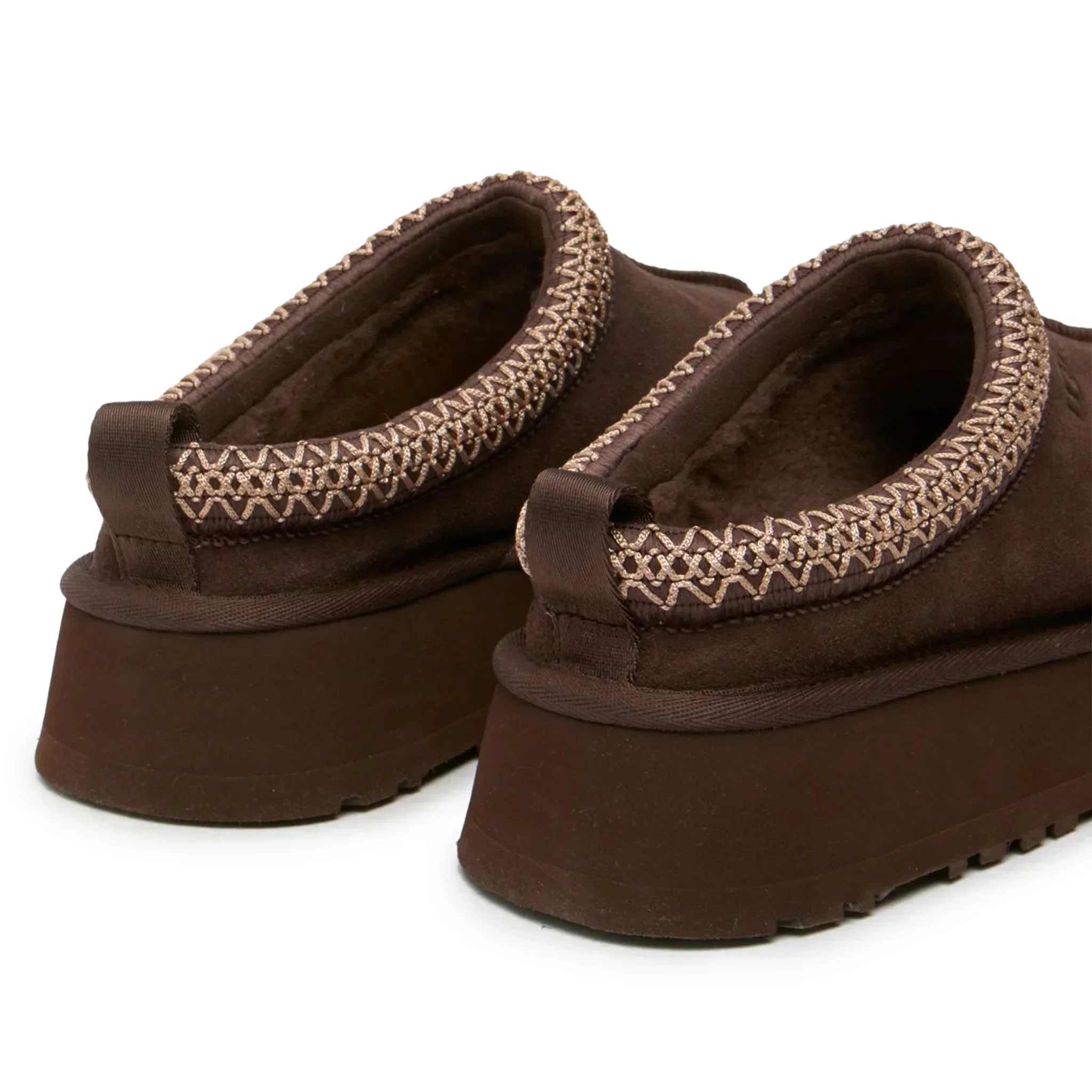 Ugg Tazz Platform Burnt Cedar Slippers