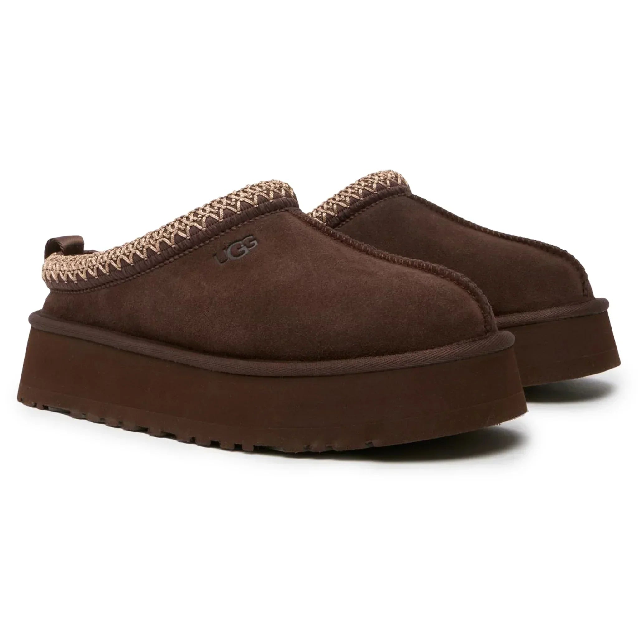 Ugg Tazz Platform Burnt Cedar Slippers