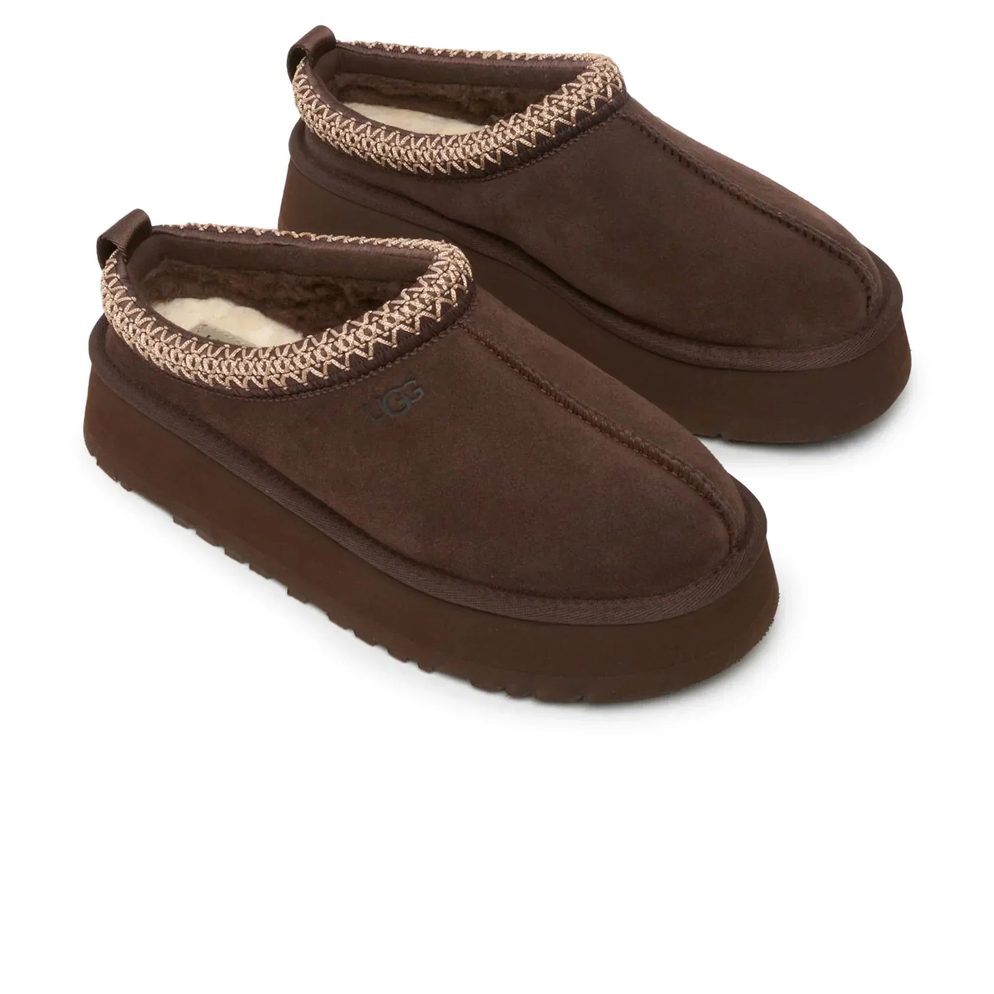Ugg Tazz Platform Burnt Cedar Slippers